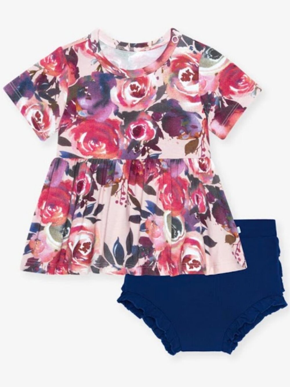 Posh Peanut Dusk Rose Bummie Set 18/24